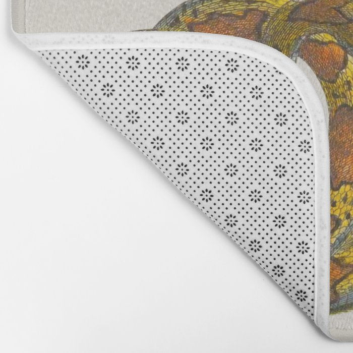 Albertus Seba Snakes Illustration  Bath Mat Gallery Image 2