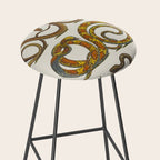 Albertus Seba Snakes Illustration  Stool Gallery Image 2