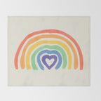 Rainbow Heart Throw Blanket Gallery Image 2