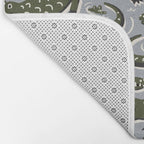 Alligator - Down In The Bayou - Grey Bath Mat Gallery Image 2