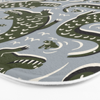 Alligator - Down In The Bayou - Grey Bath Mat Gallery Image 3