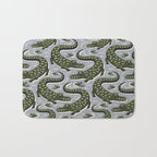 Alligator - Down In The Bayou - Grey Bath Mat Gallery Image 1