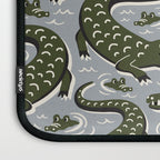 Alligator - Down In The Bayou - Grey Laptop Sleeve Gallery Image 3