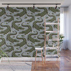 Alligator - Down In The Bayou - Grey Wall Mural Gallery Image 1