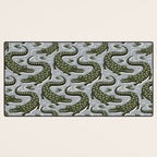 Alligator - Down In The Bayou - Grey Desk Mat Gallery Image 3