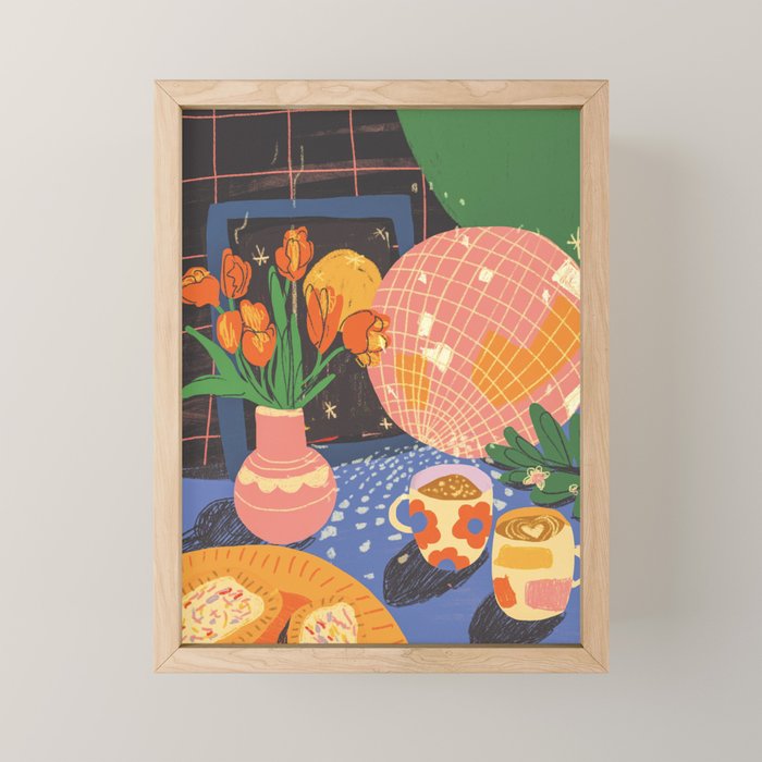 Disco night #2 Mini Art Print Gallery Image 1