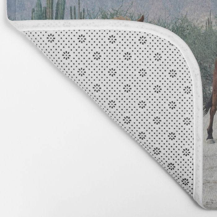 Bahía de los Ángeles Wild Horses Bath Mat Gallery Image 2