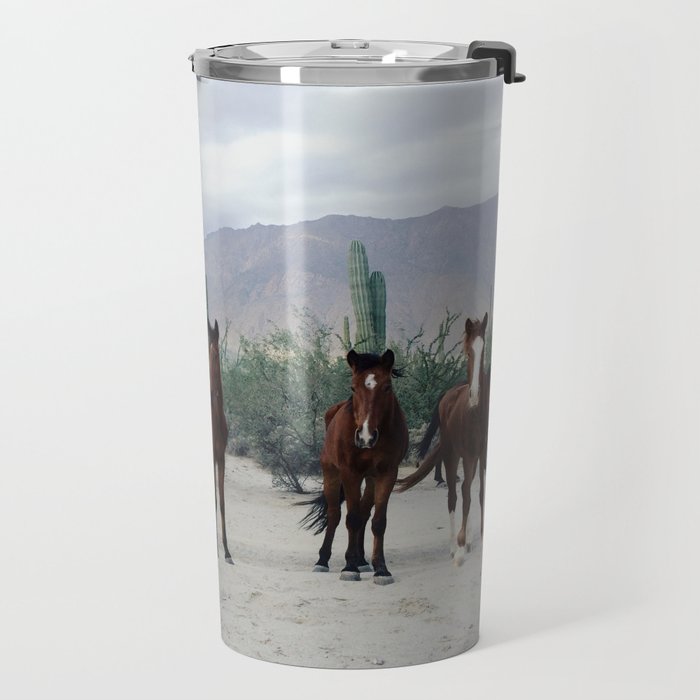 Bahía de los Ángeles Wild Horses Travel Mug Gallery Image 2