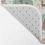 Gingerbread Village Cream Bath Mat Gallery Image 2