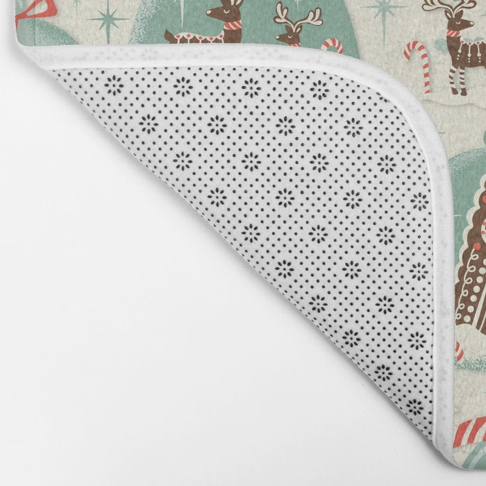 Gingerbread Village Cream Bath Mat Gallery Image 2