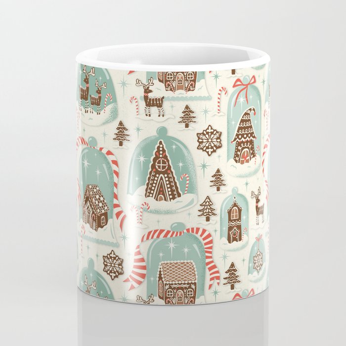 Gingerbread Village Cream Coffee Mug Gallery Image 4