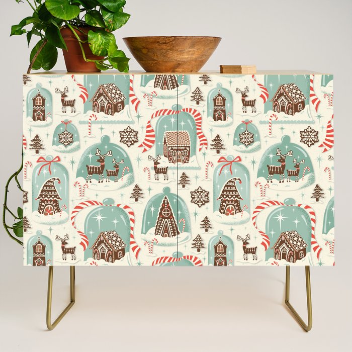 Gingerbread Village Cream Credenza Gallery Image 1