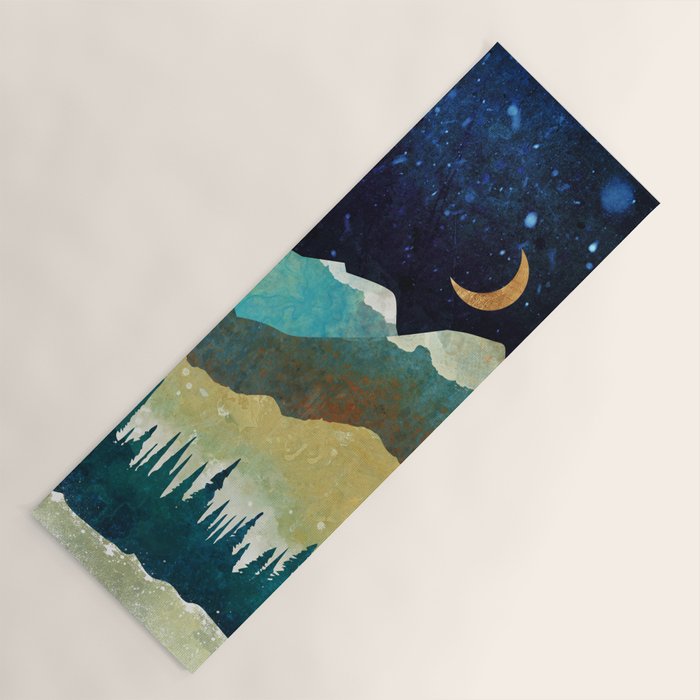 Snowy Night Yoga Mat Gallery Image 1