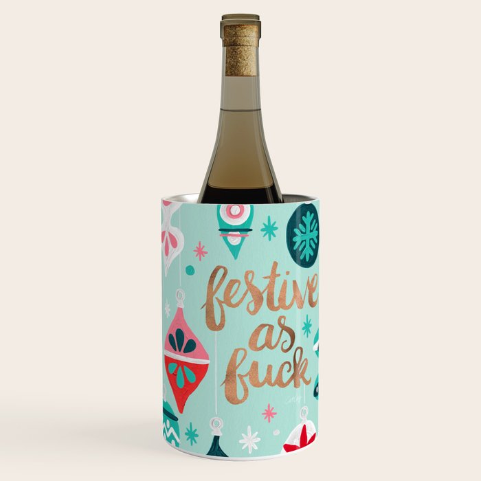 Festive As Fuck - Mint Palette Wine Chiller Gallery Image 3
