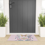 Chinese Moon Moth and Butterflies Welcome Mat Gallery Image 3