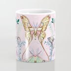 Chinese Moon Moth and Butterflies Coffee Mug Gallery Image 4