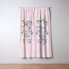Chinese Moon Moth and Butterflies Window Curtain Gallery Image 3