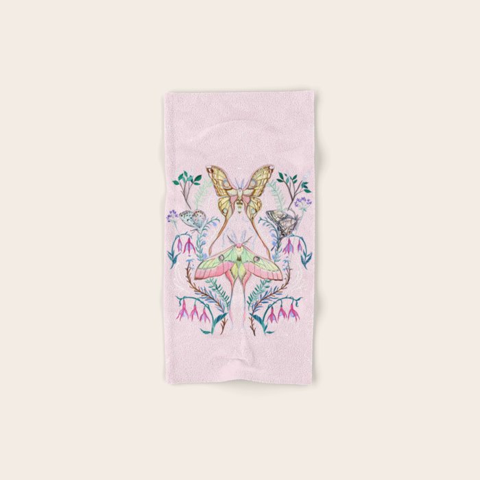 Chinese Moon Moth and Butterflies Towels Gallery Image 1