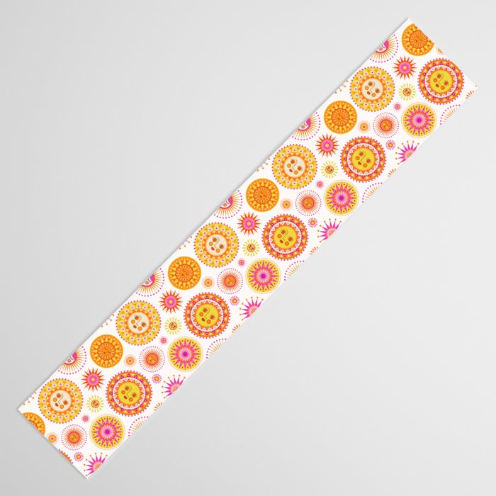 Retro Suns - Pink and Yellow Table Runner Gallery Image 3