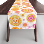 Retro Suns - Pink and Yellow Table Runner Gallery Image 1