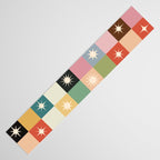 Retro Festive Sparkle Checker  Table Runner Gallery Image 3