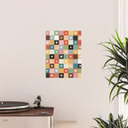 Retro Festive Sparkle Checker  Poster Gallery Image 2