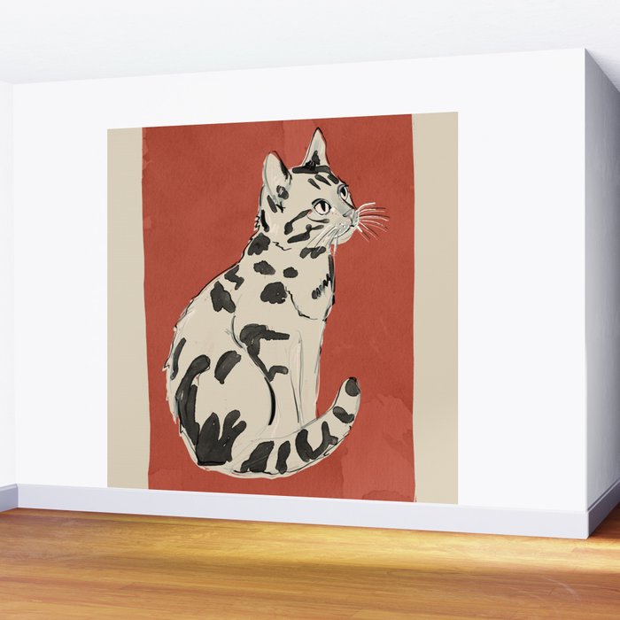 Cat 16 Wall Mural Gallery Image 2