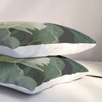 Floral Japandi Wall Art Lotus Flower Print Japanese Wall Art Sage Green Poster Wabi Sabi Painting Pillow Sham Gallery Image 3