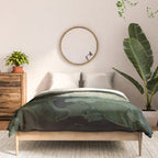 Floral Japandi Wall Art Lotus Flower Print Japanese Wall Art Sage Green Poster Wabi Sabi Painting Comforter Gallery Image 3