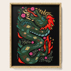 Dragon - Red, Black, Green Serving Tray Gallery Image 1