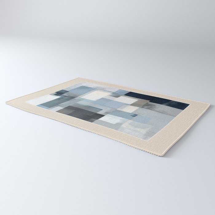 Soft Blue Forms III Rug Gallery Image 3