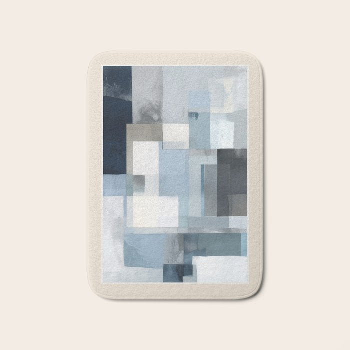 Soft Blue Forms III Bath Mat Gallery Image 1