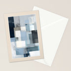 Soft Blue Forms III Stationery Card Gallery Image 2