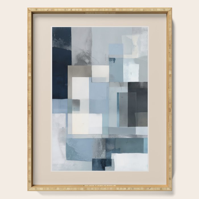Soft Blue Forms III Serving Tray Gallery Image 1