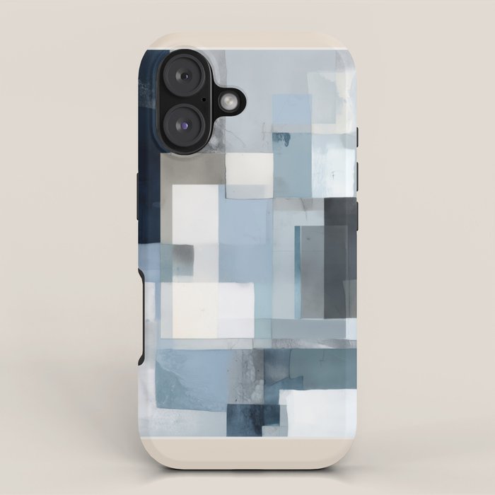 Soft Blue Forms III iPhone Case Gallery Image 1