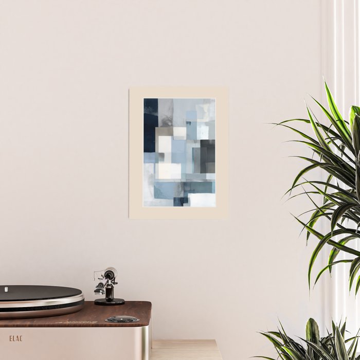 Soft Blue Forms III Poster Gallery Image 2