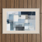 Soft Blue Forms III Outdoor Rug Gallery Image 1