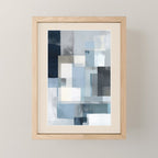 Soft Blue Forms III Mini Art Print Gallery Image 1
