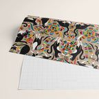 Otomi Cats - Rainbow & Tan Wrapping Paper Gallery Image 2