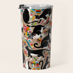 Otomi Cats - Rainbow & Tan Travel Mug Gallery Image 3
