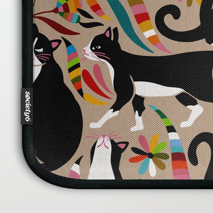 Otomi Cats - Rainbow & Tan Laptop Sleeve Gallery Image 3