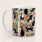 Otomi Cats - Rainbow & Tan Coffee Mug Gallery Image 3