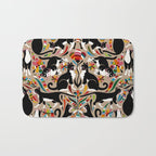 Otomi Cats - Rainbow & Tan Bath Mat Gallery Image 1