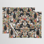Otomi Cats - Rainbow & Tan Placemat Gallery Image 1