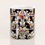 Otomi Cats - Rainbow & Tan Coffee Mug Gallery Image 4