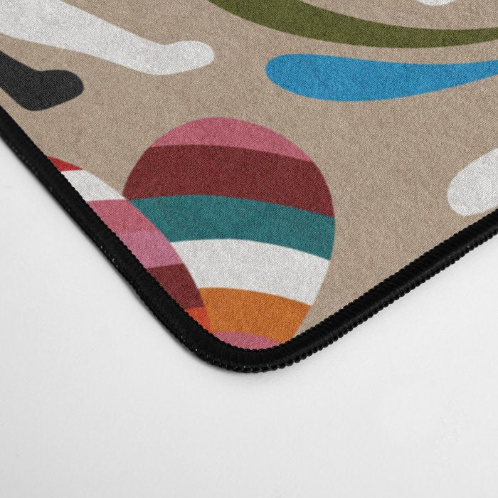 Otomi Cats - Rainbow & Tan Desk Mat Gallery Image 4