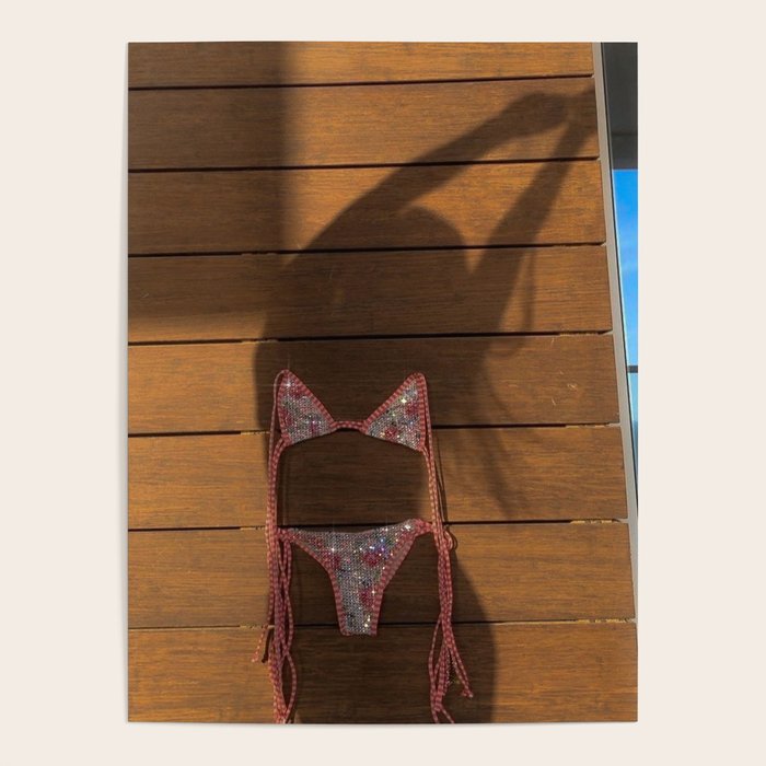 DANCING WITH THE SHADOW | collage | swim | summer | pink | girl | collage | hot | weekend | bling Poster Gallery Image 1