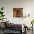 DANCING WITH THE SHADOW | collage | swim | summer | pink | girl | collage | hot | weekend | bling Wood Wall Art Gallery Image 2