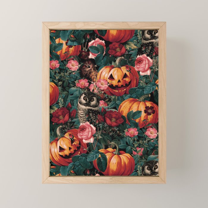 Owl Whisper in the Dark Mini Art Print Gallery Image 1