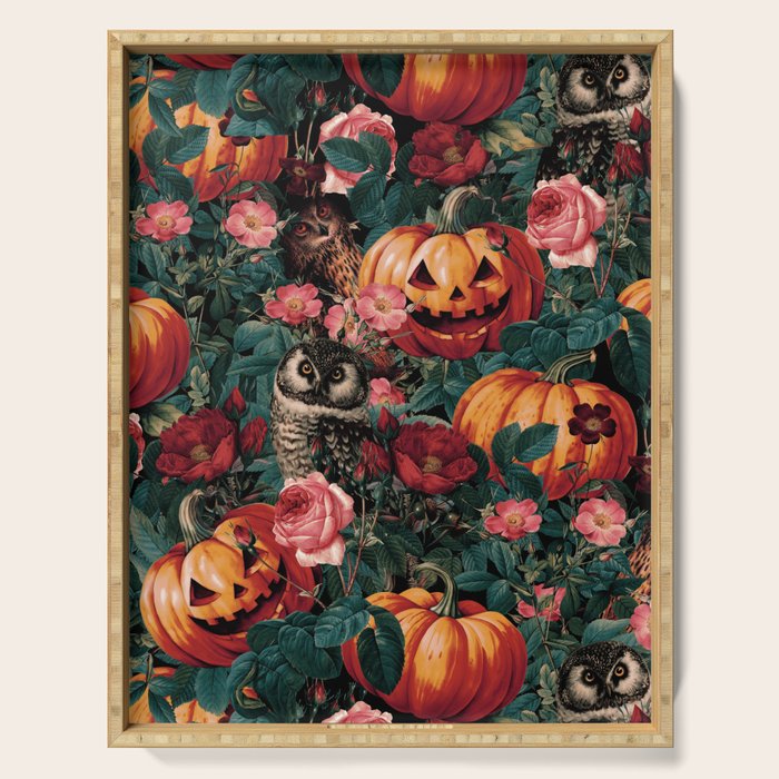 Owl Whisper in the Dark Serving Tray Gallery Image 1